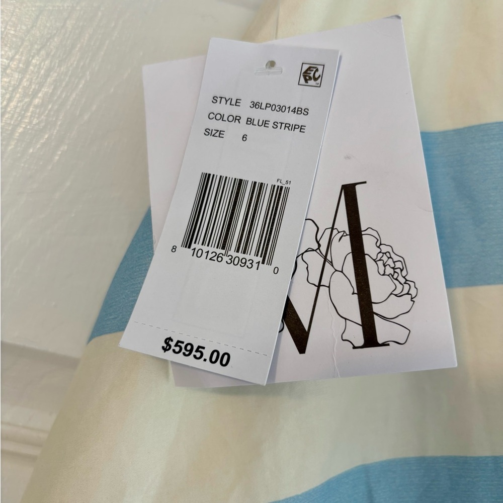 Mestiza Blue Stripe Convertible Skirt-NWT - Picture 10 of 14